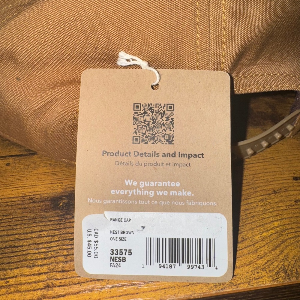 Patagonia Range Cap Nest Brown One Size Snapback Hat One Size NEW - Picture 5 of 6